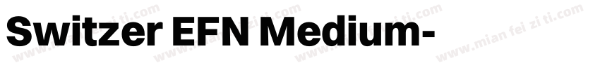 Switzer EFN Medium字体转换